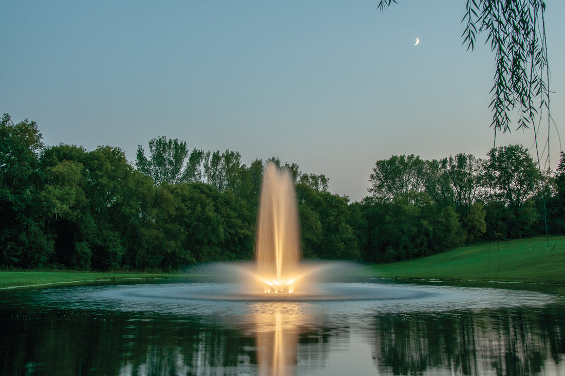 Kasco White LED Composite Fountain Lights with Colored Lenses