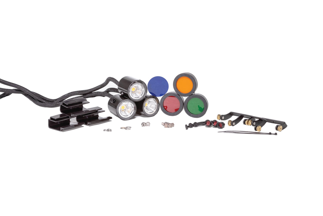 Kasco White LED Composite Fountain Lights with Colored Lenses